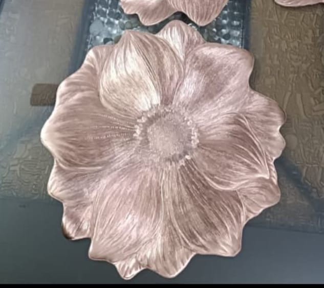Sunflower Shaped Dining Mats & Runner Combo - Rose Gold